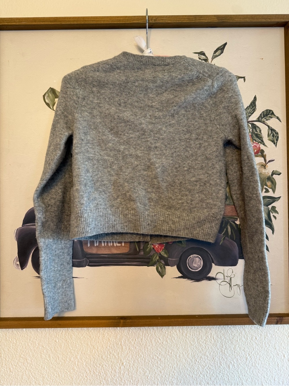 Abercrombie & Fitch Gray Button-Front Wool Blend Cardigan S - Picture 3 of 6